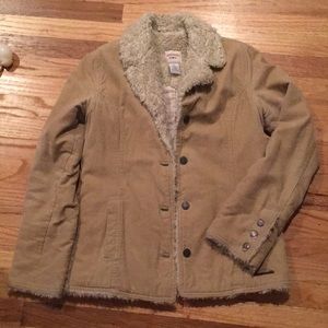 Abercrombie fur trim Coat